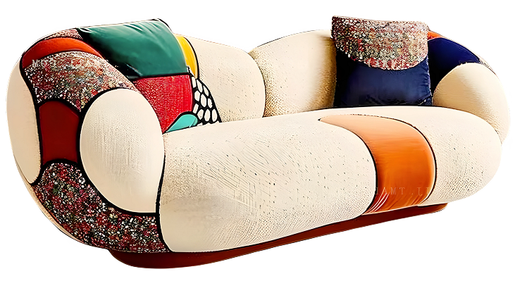 The Chameleon Cloud Puff Fabric Sofa