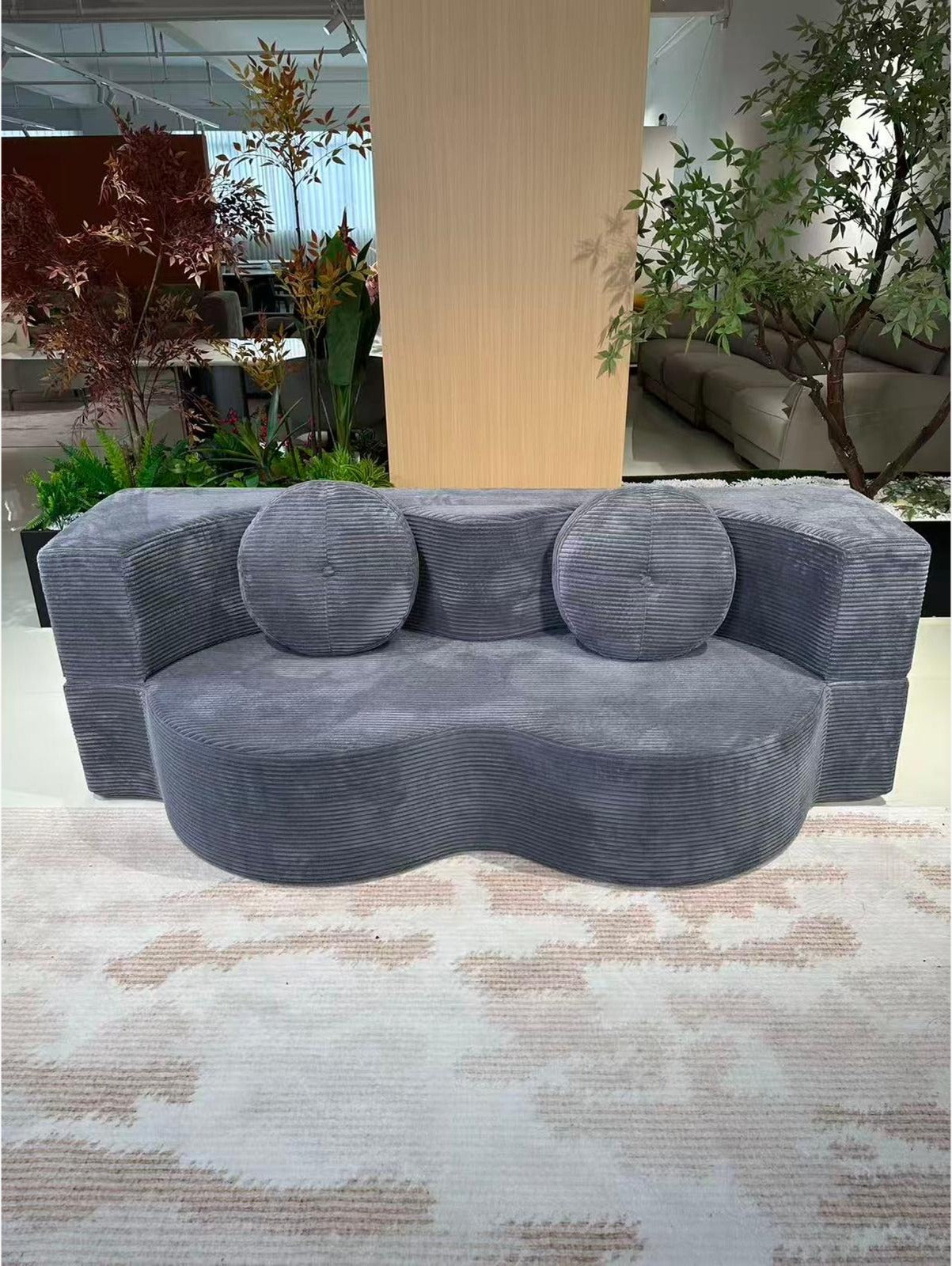 MYINDA Two-in-One Folding Reclining Compressed Floor Sofa – Sponge Couch for Living Room