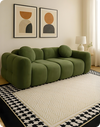 Netflix Suede Puff Sofa – Cloud Compression 3-Seater